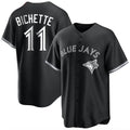 tocy T.Blue Jays #11 Bo Bichette Player Black Home Game Stitched Jerseys