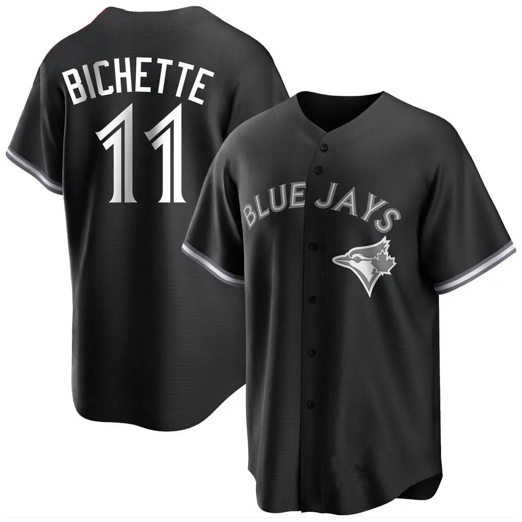 tocy T.Blue Jays #11 Bo Bichette Player Black Home Game Stitched Jerseys