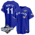 tocy T.Blue Jays #11 Bo Bichette Player Blue 2025 World Series Rush Limited Stitched Jerseys