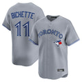 tocy T.Blue Jays #11 Bo Bichette Player Gray Home Limited Stitched Jerseys