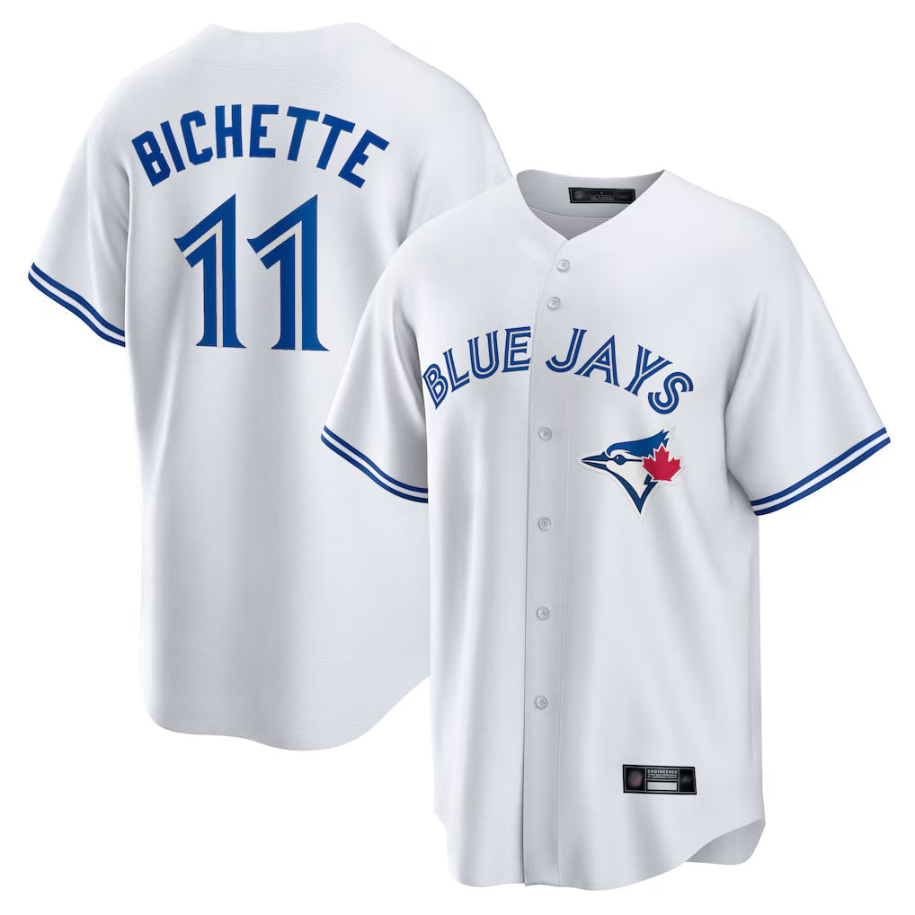 tocy T.Blue Jays #11 Bo Bichette Player White Home Limited Stitched Jerseys