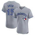 tocy T.Blue Jays #15 Chad Green Player Gray Home Elite Limited Stitched Jerseys