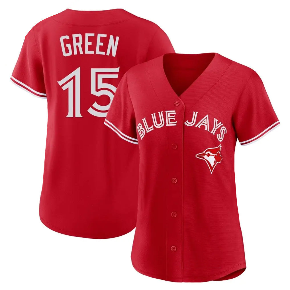 tocy T.Blue Jays #15 Chad Green Player Red Home Limited Stitched Jerseys