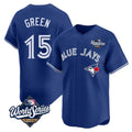 tocy T.Blue Jays #15 Chad Green Player Royal 2025 World Series Limited Stitched Jerseys