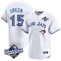 tocy T.Blue Jays #15 Chad Green Player White 2025 World Series Limited Stitched Jerseys