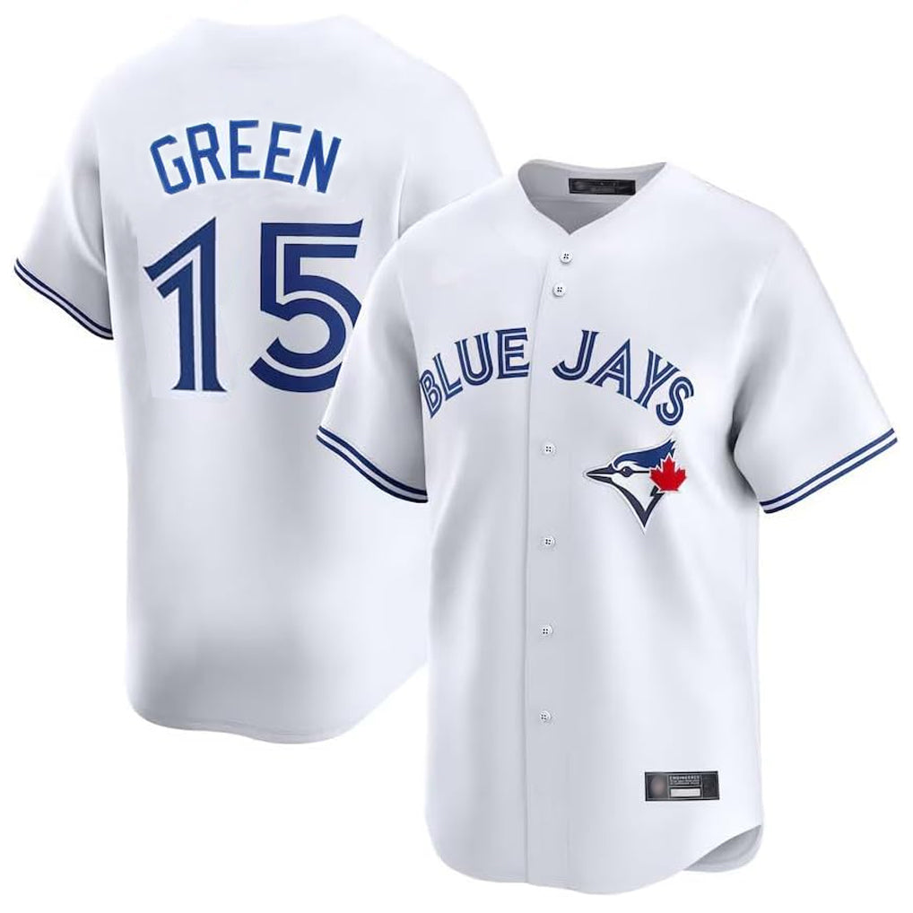 tocy T.Blue Jays #15 Chad Green Player White Home Limited Stitched Jerseys