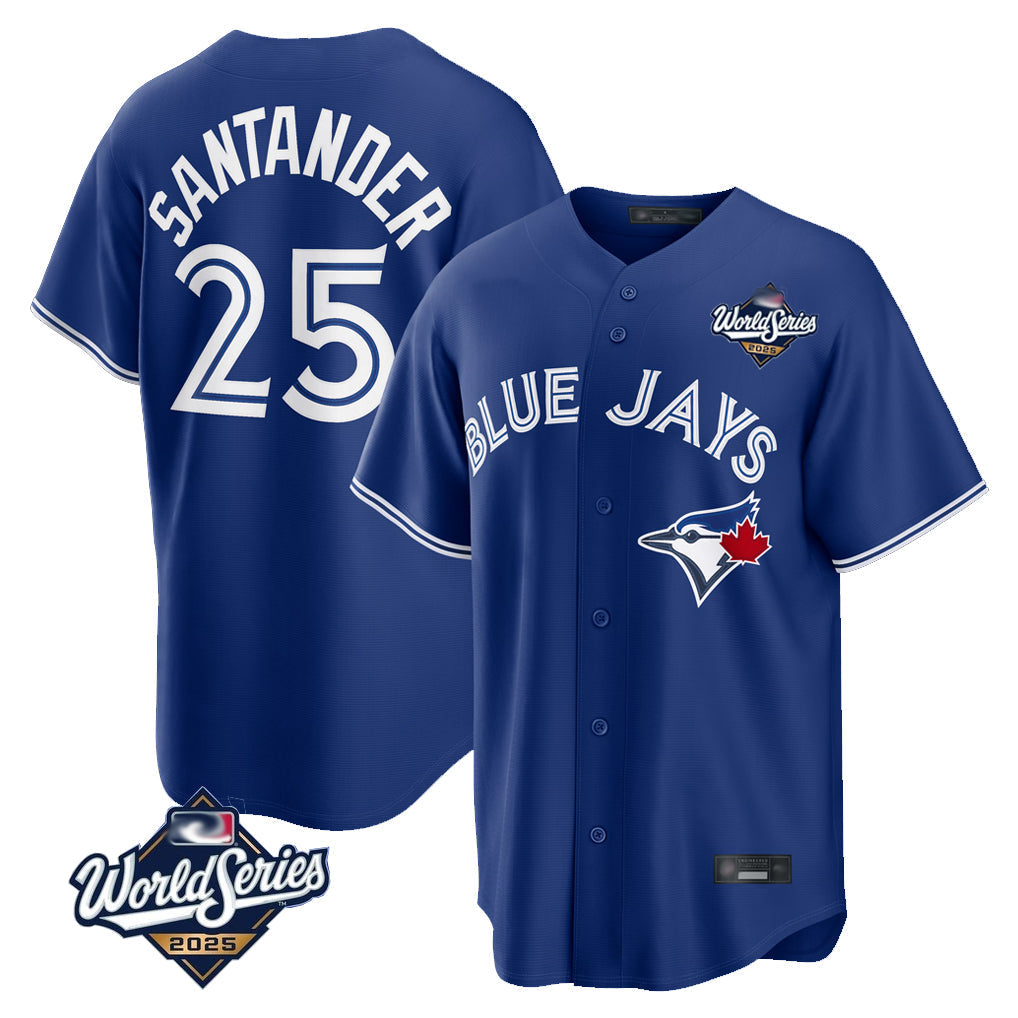 tocy T.Blue Jays #25 Anthony Santander Player Navy 2025 World Series Home Limited Stitched Jerseys