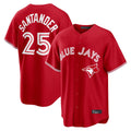tocy T.Blue Jays #25 Anthony Santander Player Red Home Limited Stitched Jerseys