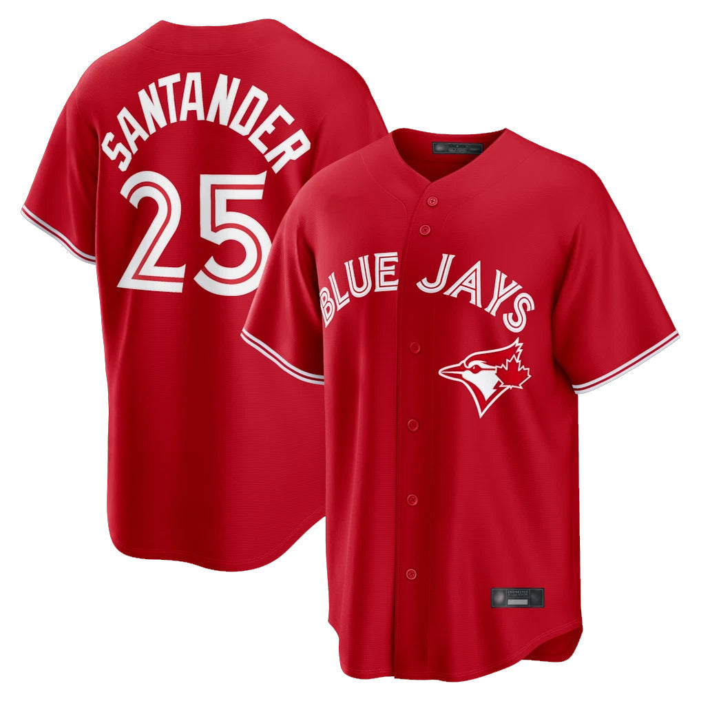 tocy T.Blue Jays #25 Anthony Santander Player Red Home Limited Stitched Jerseys