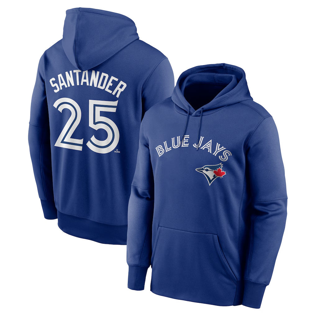tocy T.Blue Jays #25 Anthony Santander Player Royal Performance Pullover Hoodie