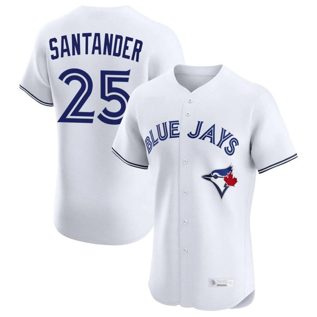 tocy T.Blue Jays #25 Anthony Santander Player White Elite Limited Home Stitched Jerseys