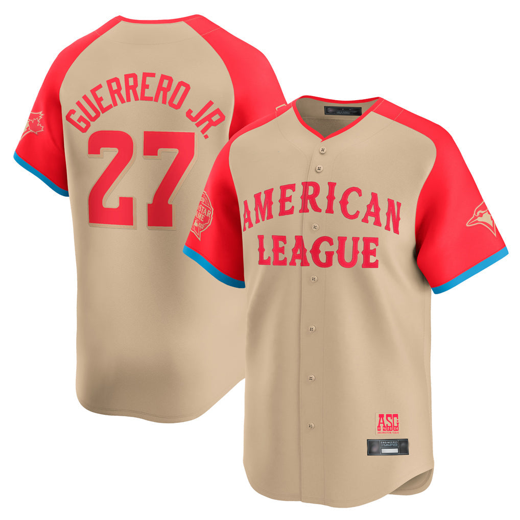 tocy T.Blue Jays #27 Vladimir Guerrero Jr Player Cream American League All-Star Game Limited Player Stitched Jerseys