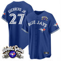 tocy T.Blue Jays #27 Vladimir Guerrero Jr Player Navy 2025 American League All Stitched Jerseys