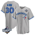 tocy T.Blue Jays #30 Alejandro Kirk Player Gray 2025 World Series Limited Stitched Jerseys