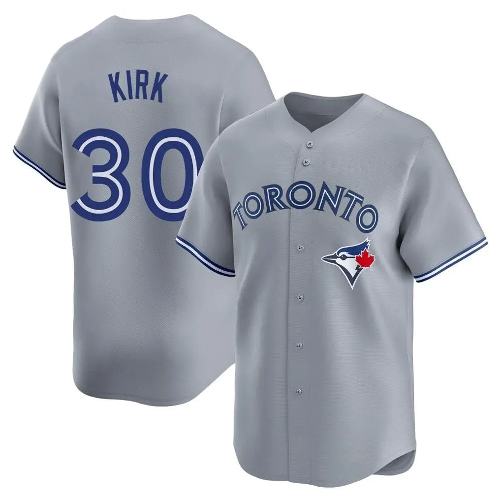 tocy T.Blue Jays #30 Alejandro Kirk Player Gray Home Limited Stitched Jerseys