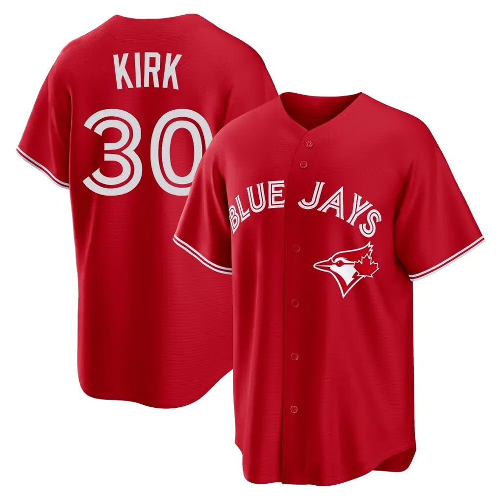 tocy T.Blue Jays #30 Alejandro Kirk Player Red Home Game Stitched Jerseys