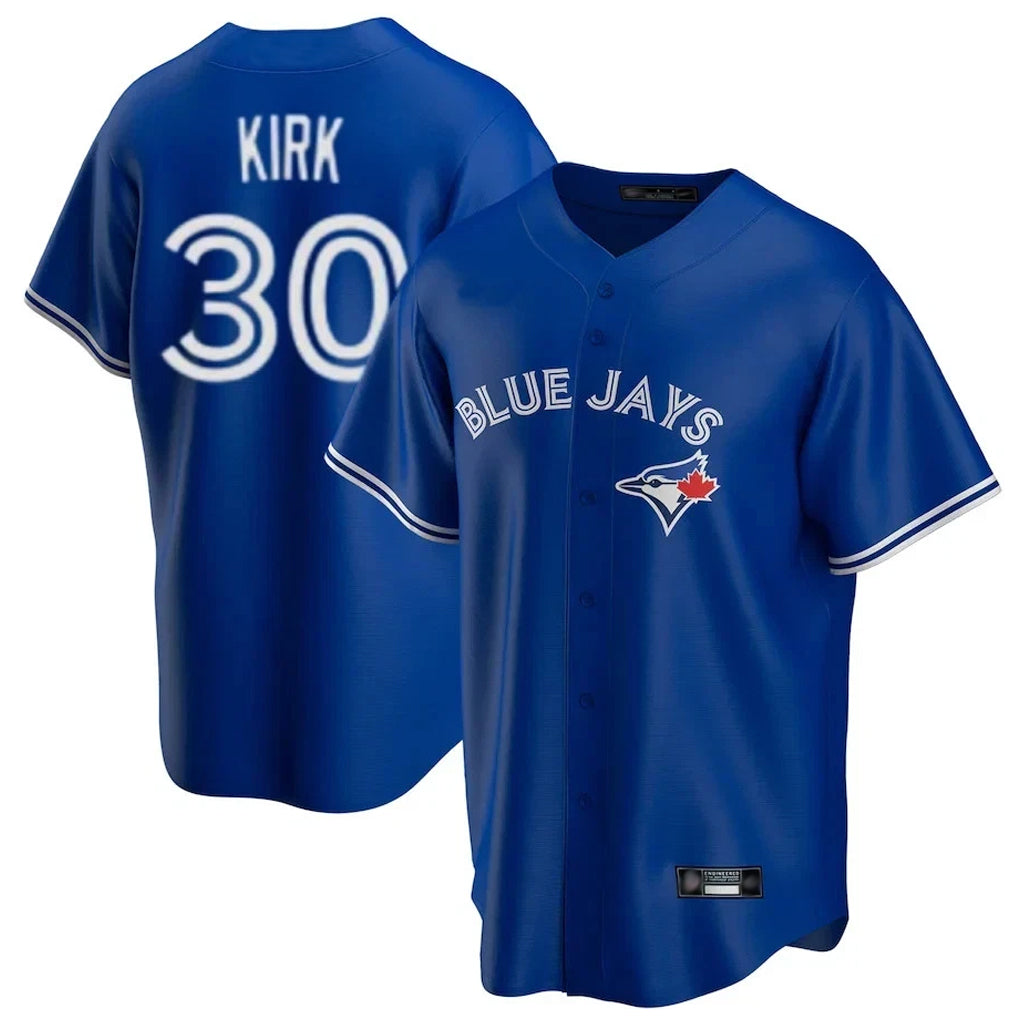 tocy T.Blue Jays #30 Alejandro Kirk Player Royal Game Stitched Jerseys
