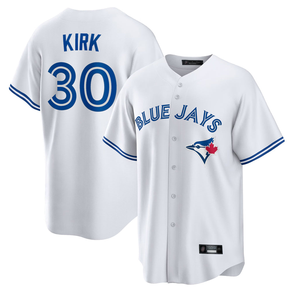 tocy T.Blue Jays #30 Alejandro Kirk Player White Home Game Stitched Jerseys