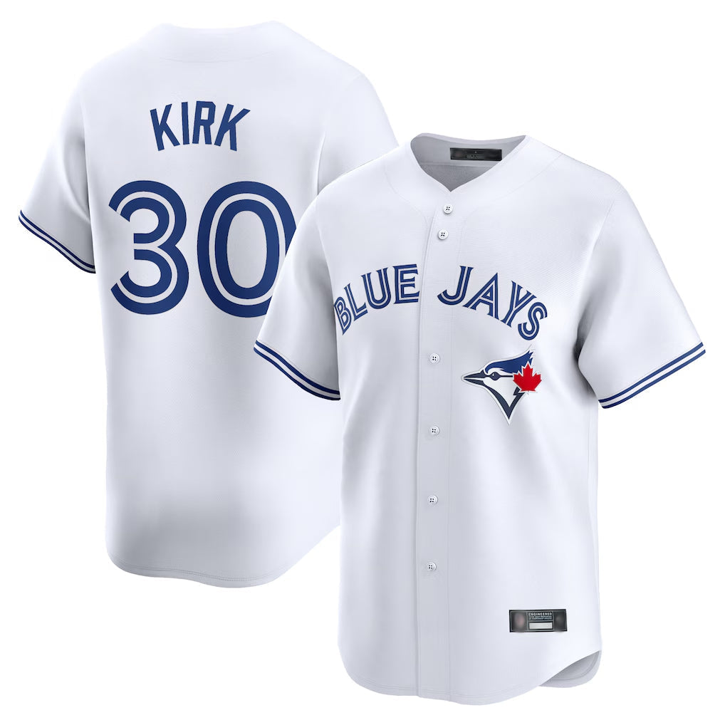 tocy T.Blue Jays #30 Alejandro Kirk Player White Home Limited Stitched Jerseys