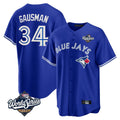 tocy T.Blue Jays #34 Kevin Gausman Player Royal 2025 World Series Limited Stitched Jerseys