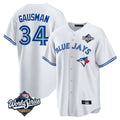 tocy T.Blue Jays #34 Kevin Gausman Player White 2025 American League All Stitched Jersey