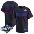tocy T.Blue Jays #39 Trey Yesavage Player Black 2025 World Series City Connect Stitched Jerseys