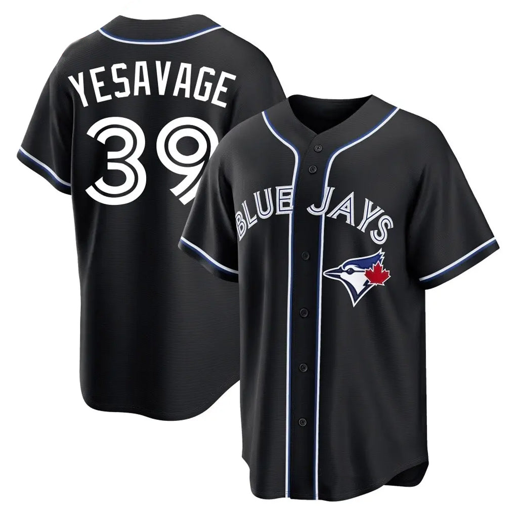 tocy T.Blue Jays #39 Trey Yesavage Player Black Home Game Stitched Jerseys