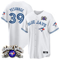 tocy T.Blue Jays #39 Trey Yesavage Player White 2025 American League Limited All Stitched Jerseys
