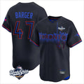 tocy T.Blue Jays #47 Addison Barger Player Black 2025 World Series City Connect Stitched Jerseys
