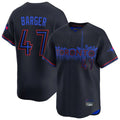 tocy T.Blue Jays #47 Addison Barger Player Black&Blue City Connect Limited Stitched Jerseys