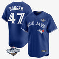 tocy T.Blue Jays #47 Addison Barger Player Navy 2025 World Series Limited Stitched Jerseys