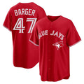 tocy T.Blue Jays #47 Addison Barger Player Red Home Limited Game Stitched Jerseys