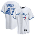 tocy T.Blue Jays #47 Addison Barger Player White Home Stitched Jerseys