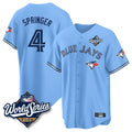 tocy T.Blue Jays #4 George Springer Player Blue 2025 World Series Limited Stitched Jerseys