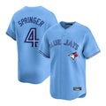tocy T.Blue Jays #4 George Springer Player Blue Home Game Stitched Jerseys