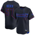 tocy T.Blue Jays #57 Shane Bieber Player Black City Connect Limited Home Stitched Jerseys