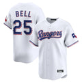tocy T.Rangers #25 Buddy Bell Player White Home Limited Stitched Jerseys