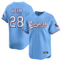 tocy T.Rangers #28 Jonah Heim Player Light Blue Home Limited Stitched Jerseys