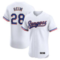 tocy T.Rangers #28 Jonah Heim Player White Gold Collection Limited Elite Stitched Jerseys