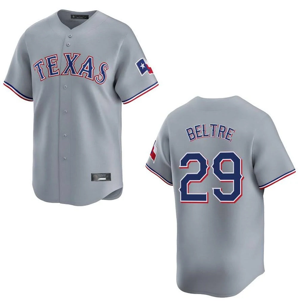 tocy T.Rangers #29 Adrian Beltre Player Gray Home Limited Stitched Jerseys