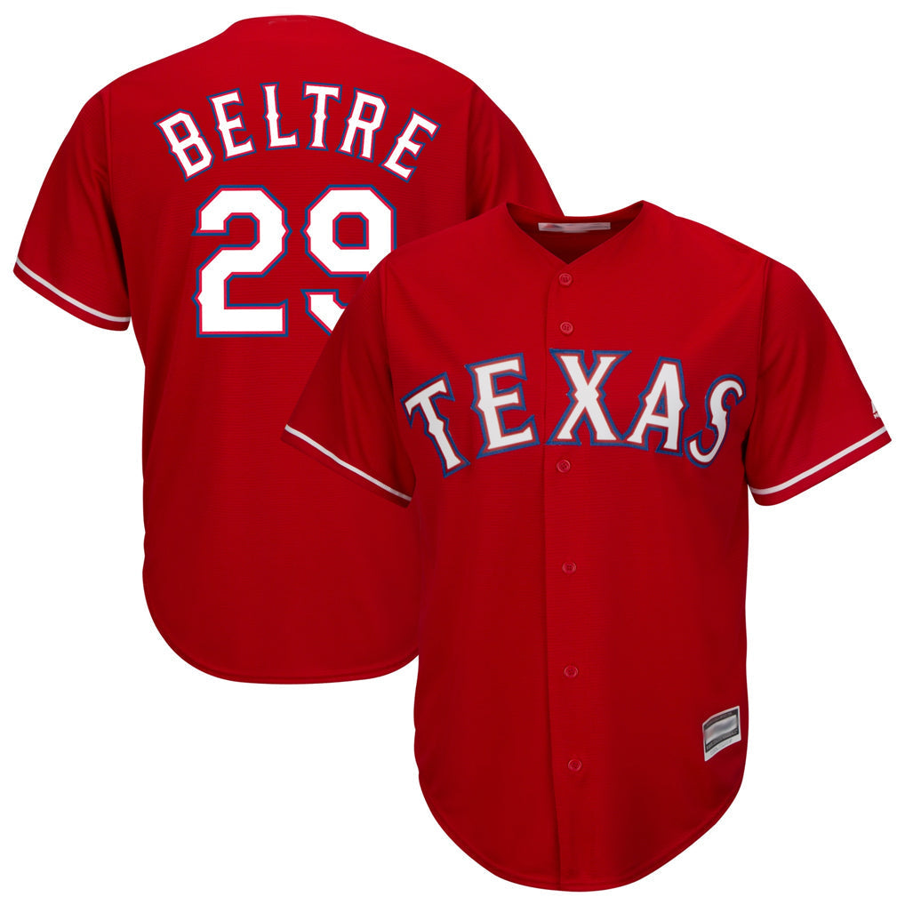 tocy T.Rangers #29 Adrian Beltre Player Red Majestic Alternate Cool Stitched Jerseys