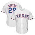 tocy T.Rangers #29 Adrian Beltre Player White Majestic Home Cool Stitched Jerseys