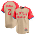 tocy T.Rangers #2 Marcus Semien Player Cream American League All-Star Game Limited Stitched Jerseys