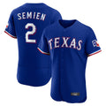tocy T.Rangers #2 Marcus Semien Player Royal Elite Home Limited Stitched Jerseys
