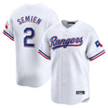 tocy T.Rangers #2 Marcus Semien Player White Home Limited Stitched Jerseys