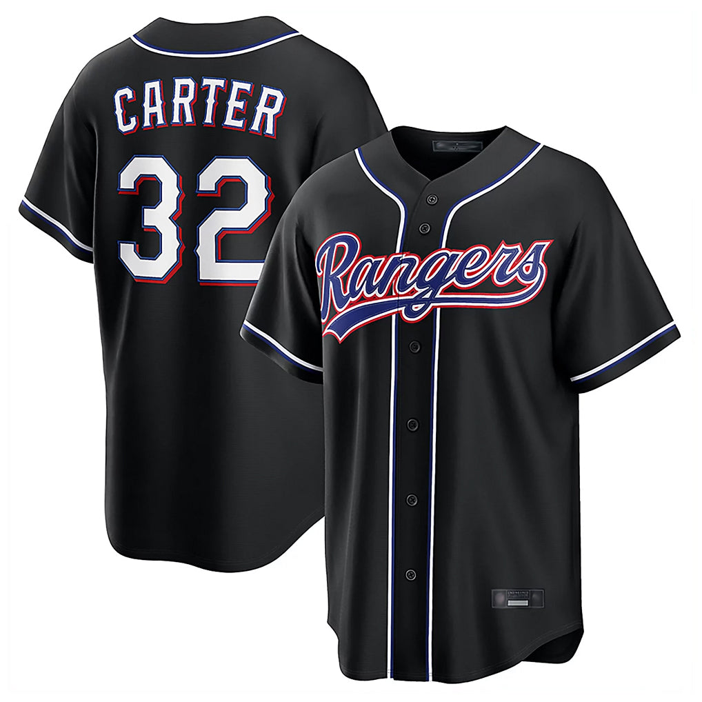 tocy T.Rangers #32 Evan Carter Player Black 2026 Out Fashion Replica Stitched Jerseys