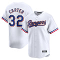 tocy T.Rangers #32 Evan Carter Player Gold Collection Limited Edition White Stitched Jerseys