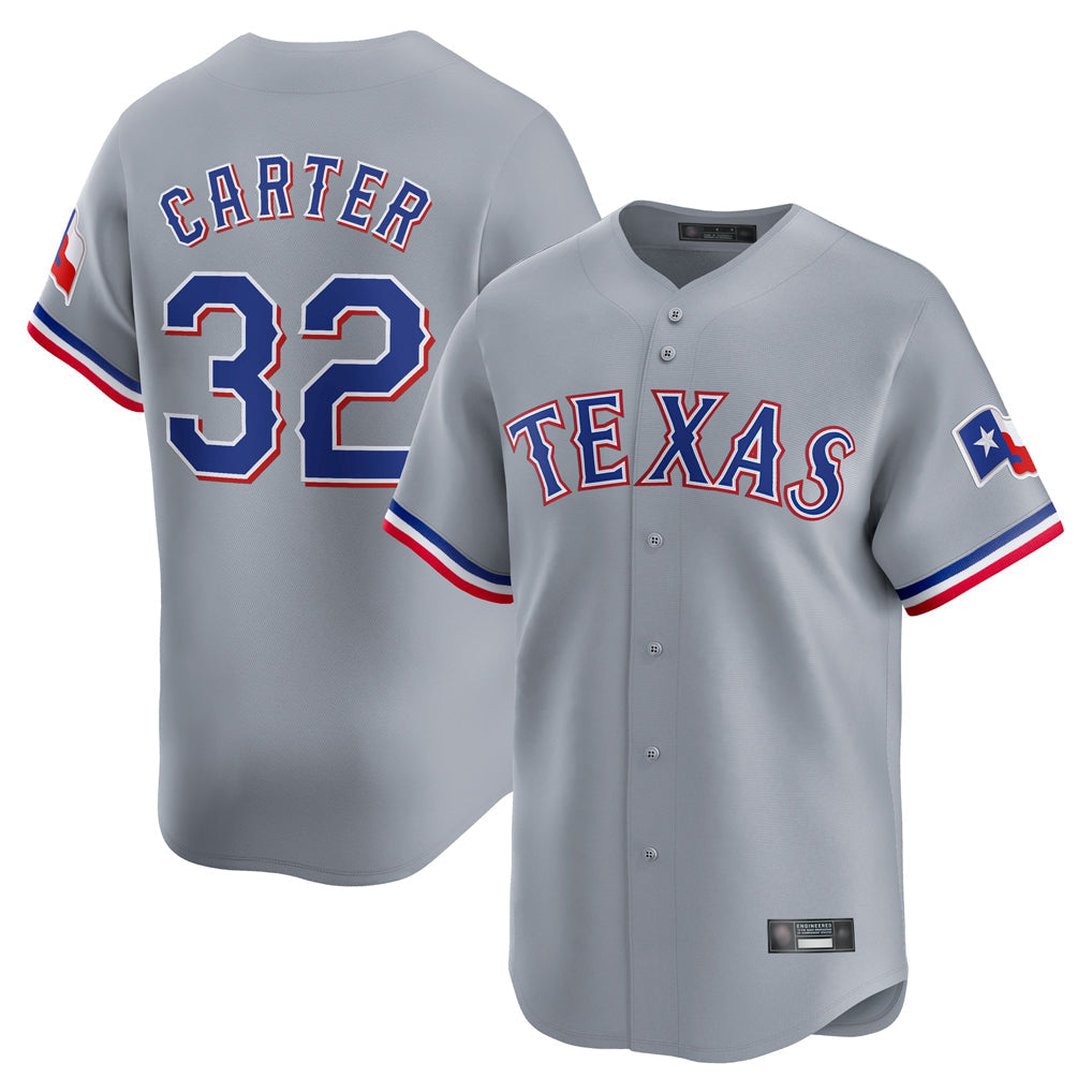 tocy T.Rangers #32 Evan Carter Player Gray Home Limited Stitched Jerseys