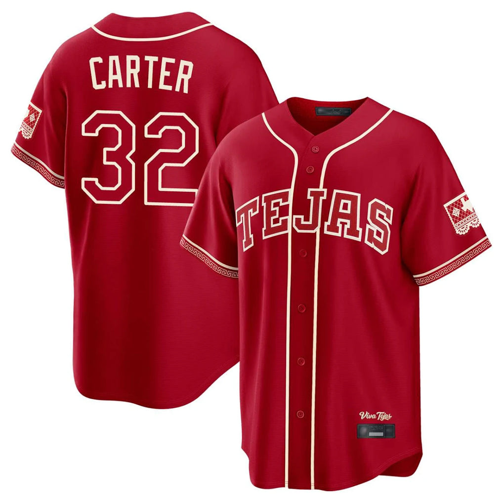 tocy T.Rangers #32 Evan Carter Player Red 2026 City Connect Stitched Jerseys