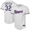 tocy T.Rangers #32 Evan Carter Player White Home Replica Stitched Jerseys